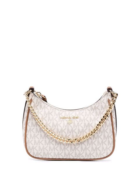 michael michael kors jet set chain small flap shoulder bag|Michael Kors canvas shoulder bag.